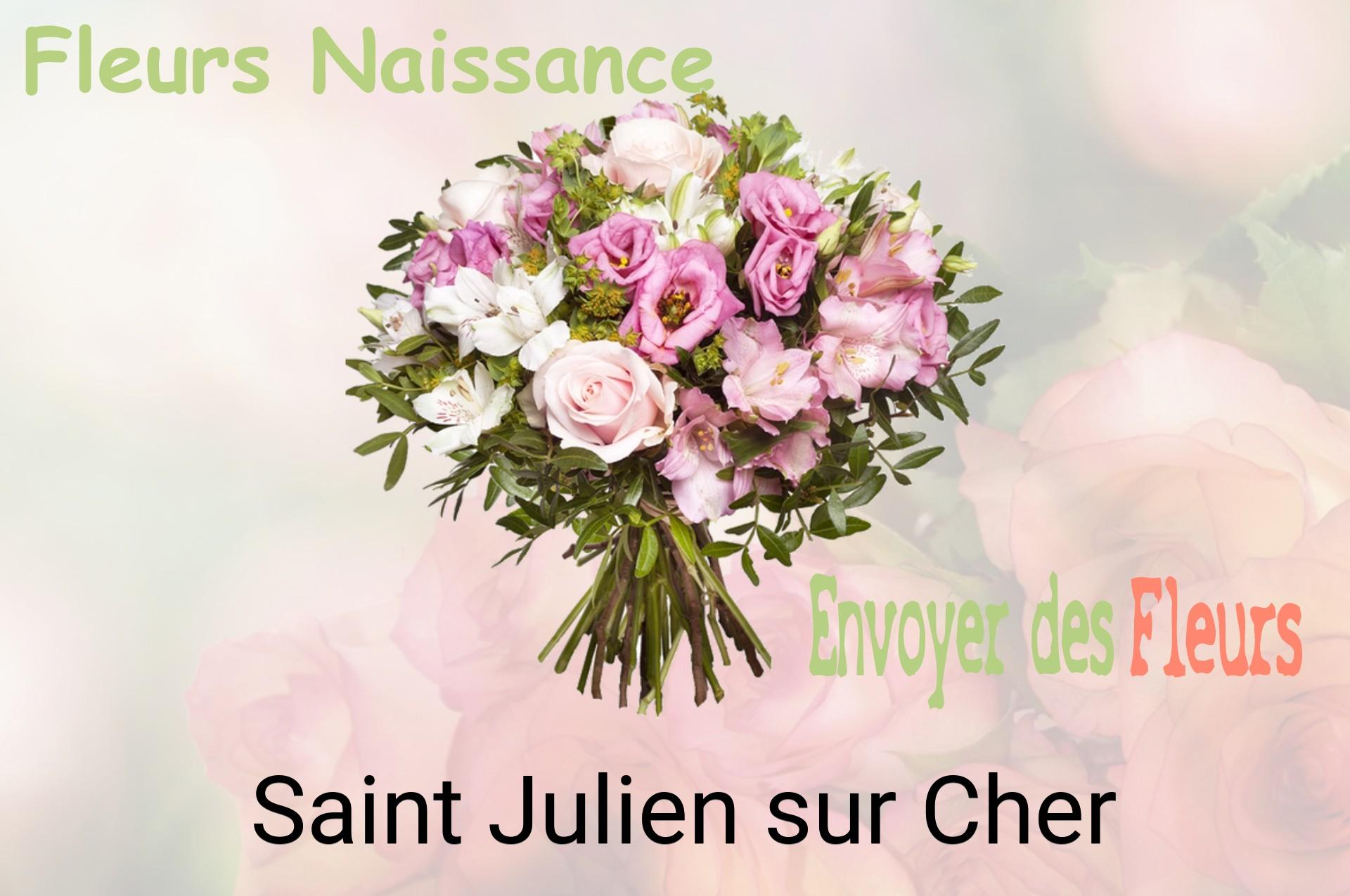 Bouquet de fleurs de naissance livré à Saint-Julien-sur-Cher
